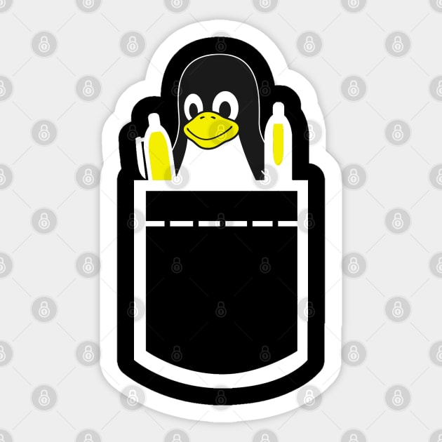 linux in the pocket Sticker by guicsilva@gmail.com